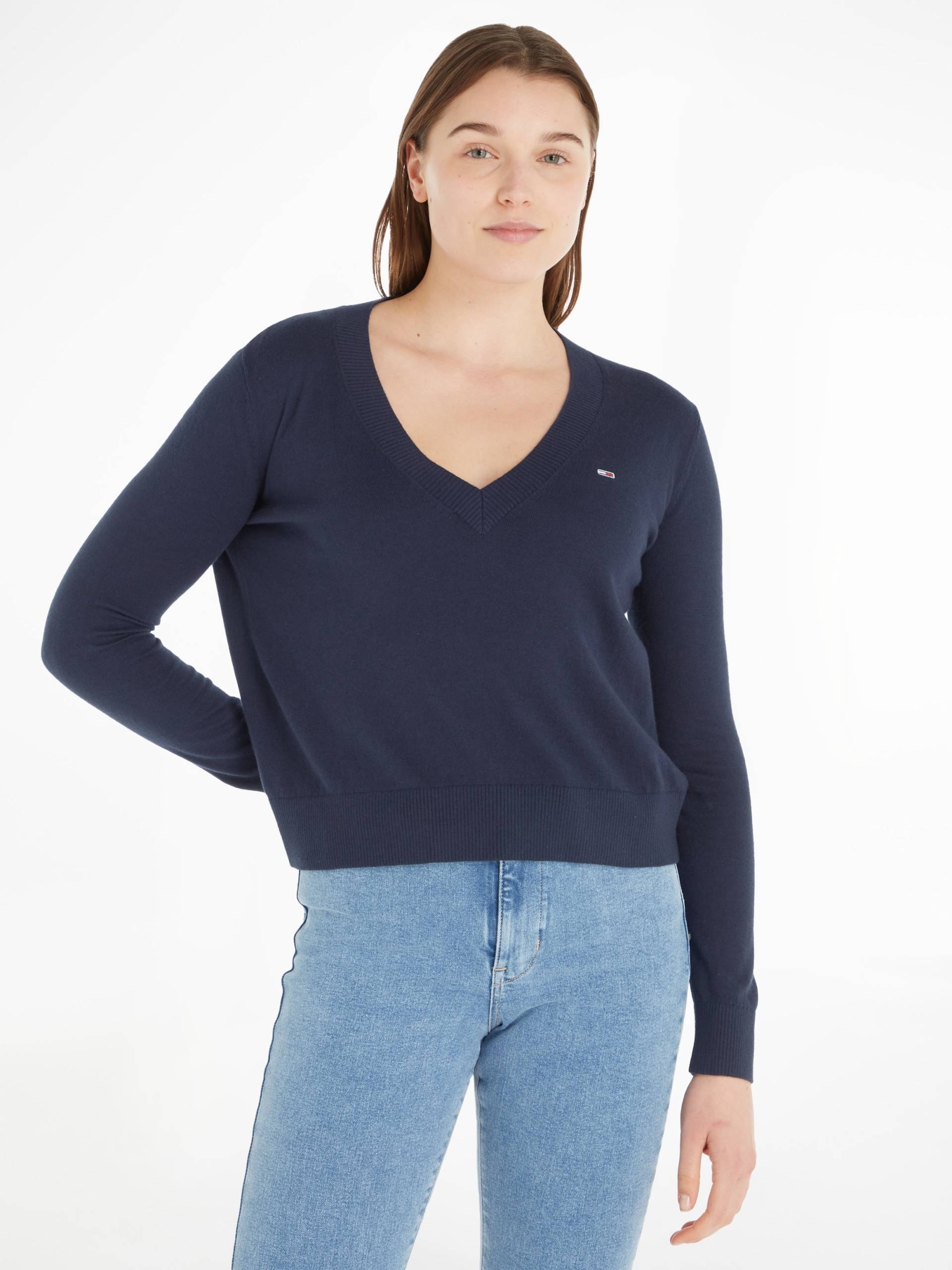 Tommy Jeans V-Ausschnitt-Pullover »TJW ESSENTIAL VNECK SWEATER« von Tommy Jeans