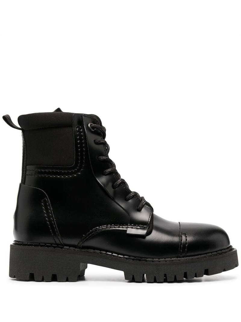 Tommy Jeans lace-up ankle boots - Black von Tommy Jeans