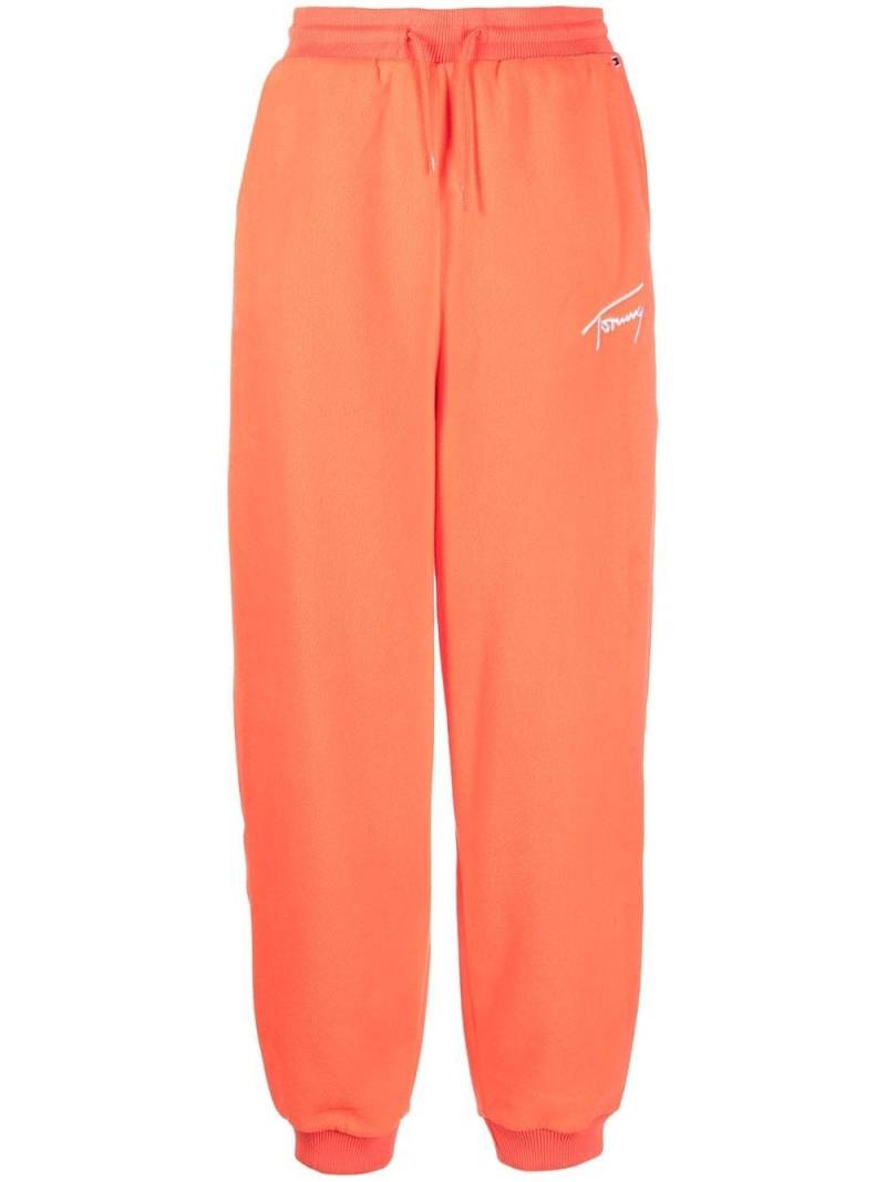 Tommy Jeans logo-embroidered track pants - Orange von Tommy Jeans