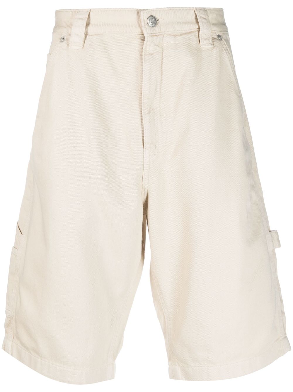 Tommy Jeans logo-patch cotton drop-crotch shorts - Neutrals von Tommy Jeans