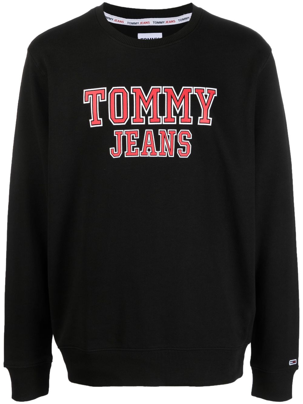 Tommy Jeans logo-print cotton sweatshirt - Black von Tommy Jeans