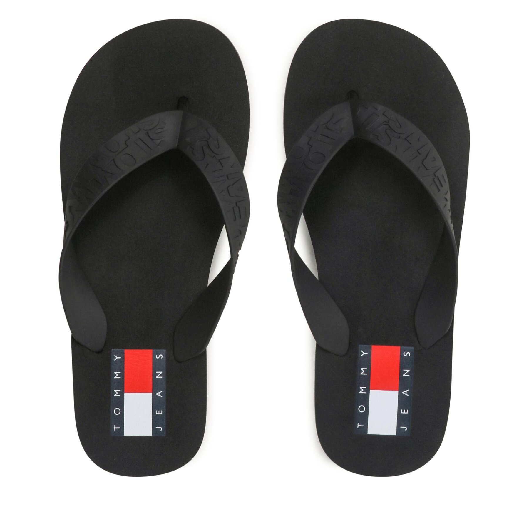 Zehentrenner Tommy Jeans Tjw Flag Eva Beach Sandal EN0EN02194 Black/Ecru BDS von Tommy Jeans