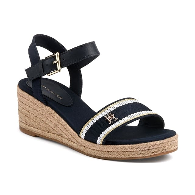 Tommy hilfiger WEBBING WEDGE SANDAL-38 38 von Tommy hilfiger