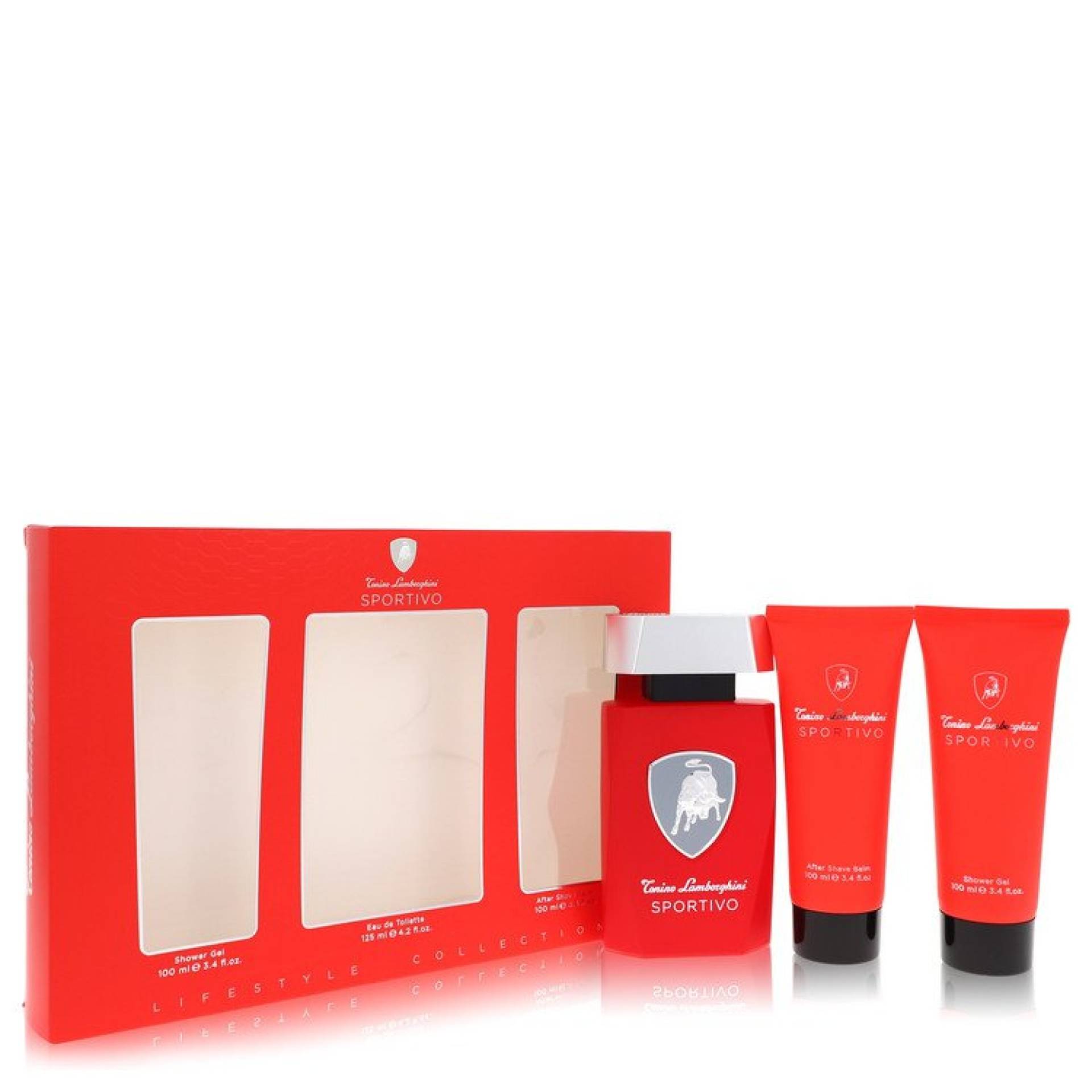 Tonino Lamborghini Lamborghini Sportivo Gift Set -- 124 ml Eau De Toilette Spray + 100 ml Shower Gel + 100 ml After Shave Balm Tonino Lamborghini Lamborghini Sportivo Gift Set -- 124 ml Eau De Toilette Spray + 100 ml Shower Gel + 100 ml After Shave Balm von Tonino Lamborghini