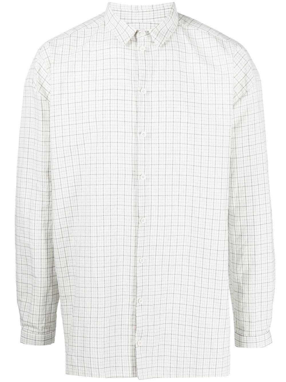 Toogood Draughtsman check-print shirt - White von Toogood