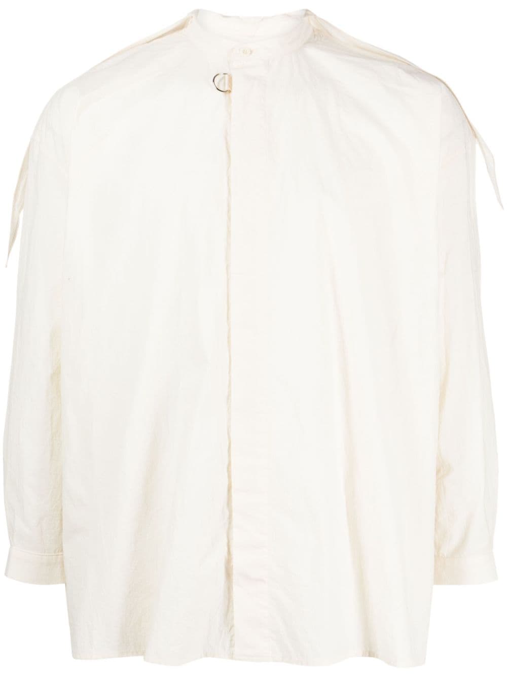 Toogood Fishermans panelled cotton shirt - Neutrals