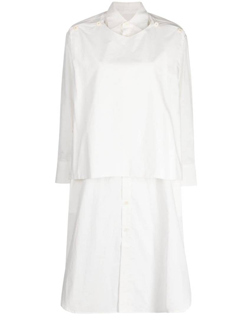 Toogood The Typesetter cotton shirt dress - White von Toogood
