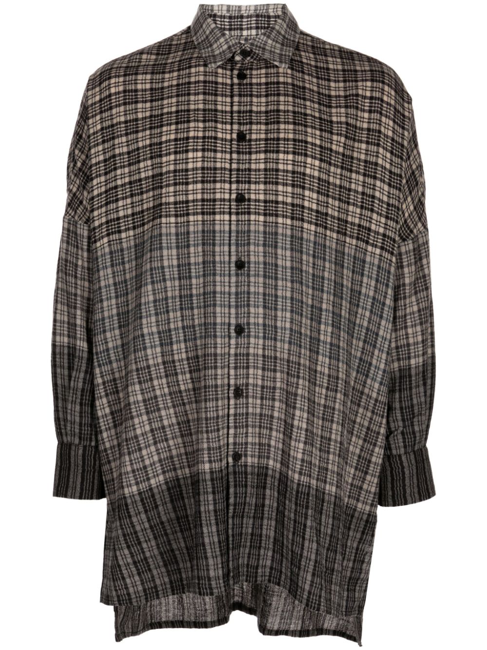 Toogood check-print wool shirt - Brown von Toogood