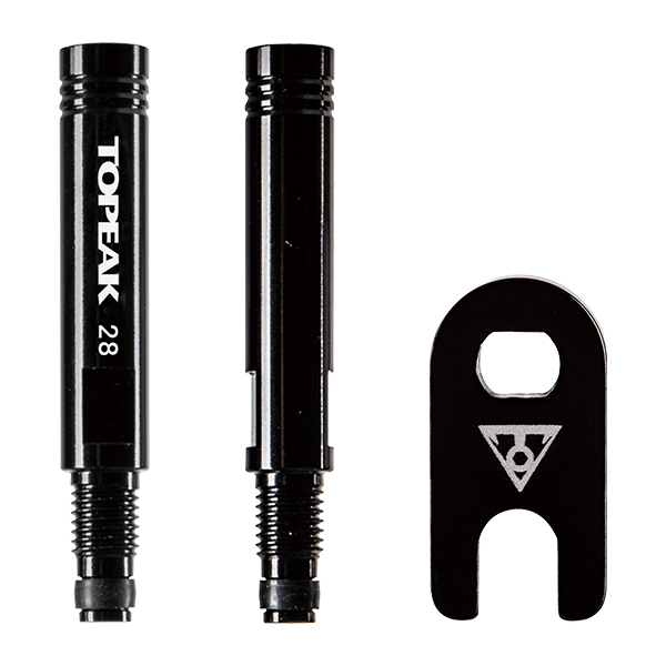 Topeak - Valve Extender 28 mm (2er Set) - Reifen- & Schlauchzubehör Gr One Size schwarz von Topeak