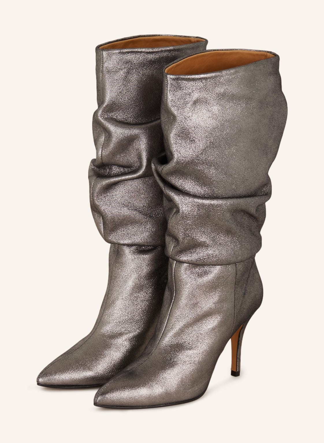 Toral Stiefeletten Slouchy Percival silber von Toral