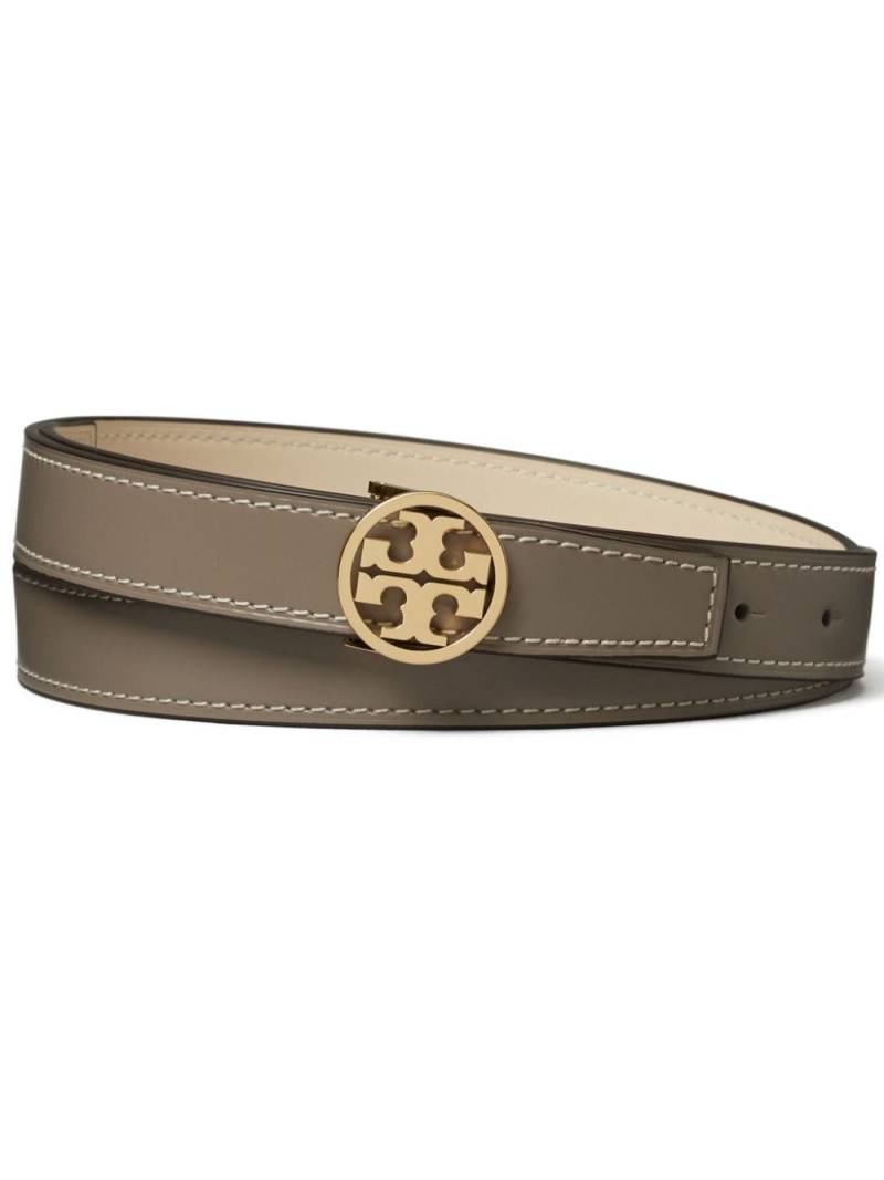 Tory Burch 1" Miller reversible belt - Grey von Tory Burch