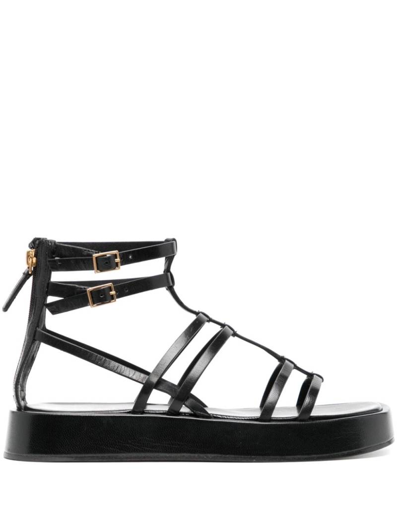 Tory Burch Capri Gladiator platform sandals - Black von Tory Burch