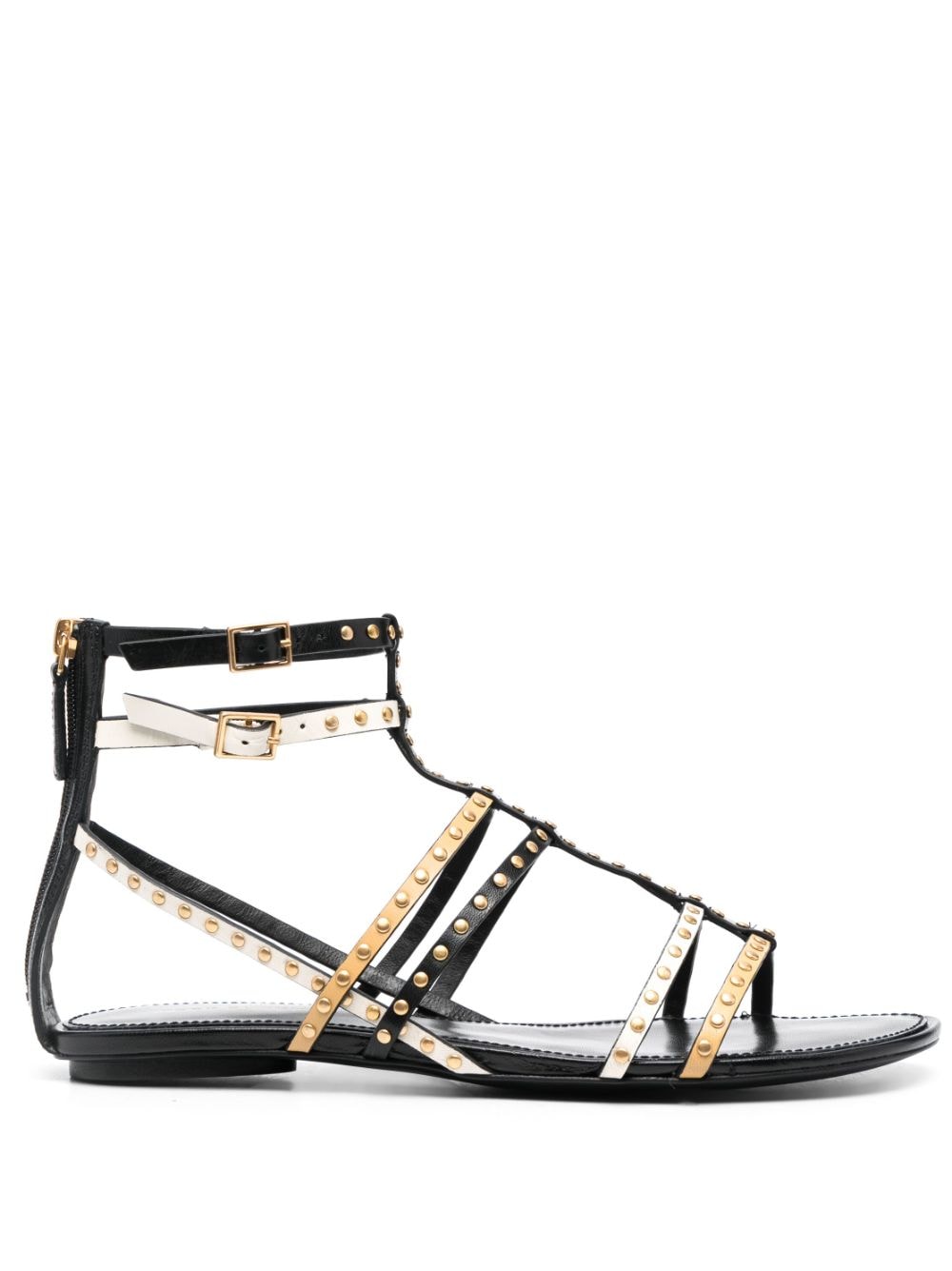 Tory Burch Capri gladiator studded sandals - Black von Tory Burch