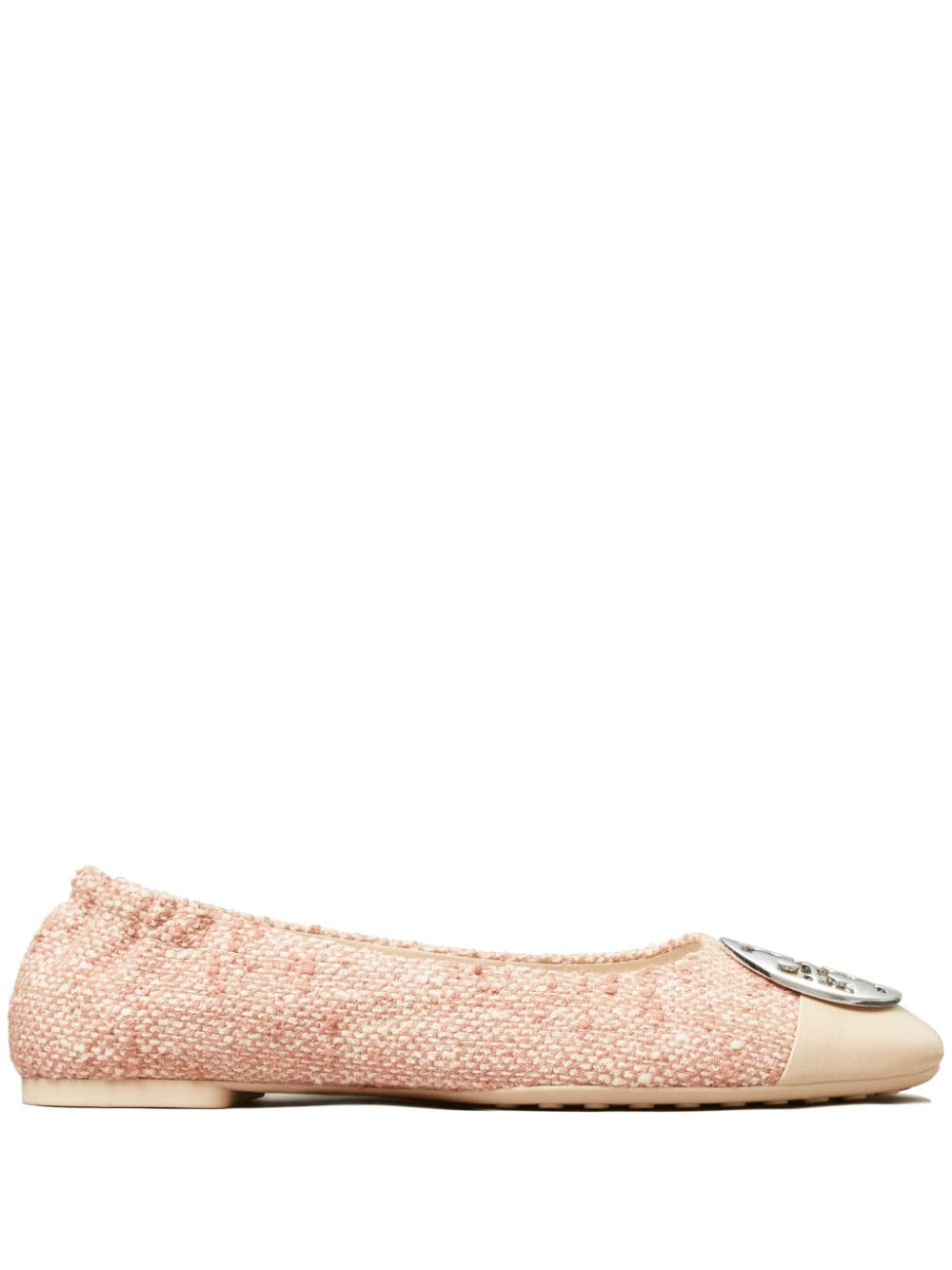 Tory Burch Claire Double T ballerina shoes - Pink von Tory Burch