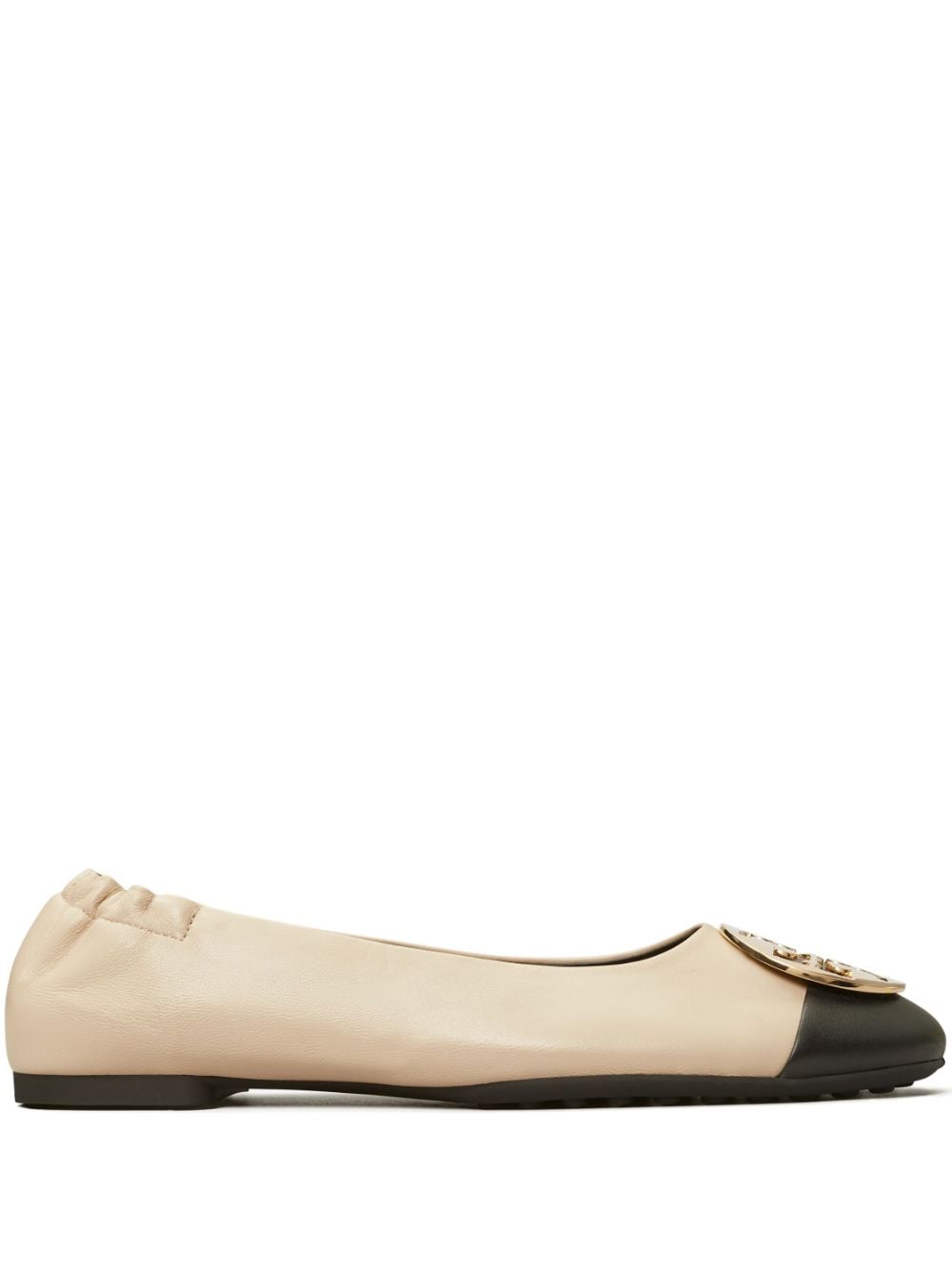 Tory Burch Claire cap-toe ballerina shoes - Neutrals von Tory Burch