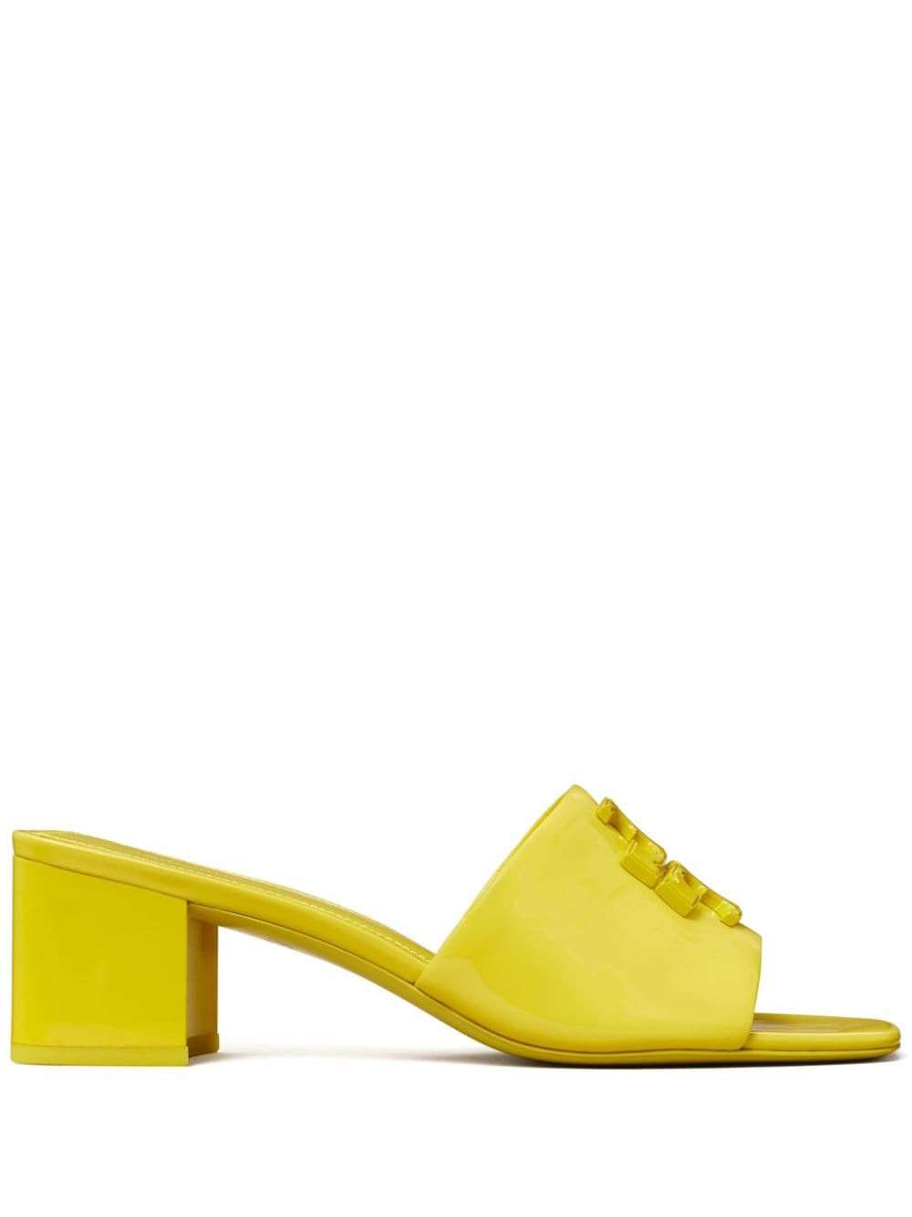 Tory Burch Eleanor 55mm logo-plaque mules - Yellow von Tory Burch