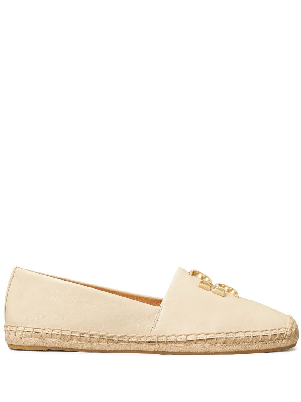 Tory Burch Eleanor leather espadrilles - Neutrals von Tory Burch