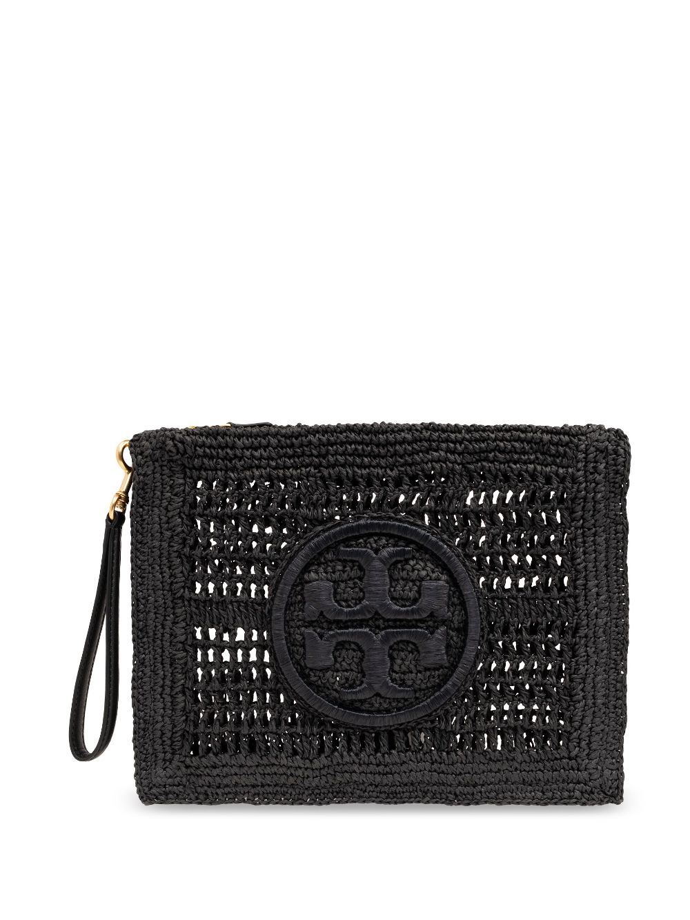 Tory Burch Ella crochet clutch bag - Black von Tory Burch