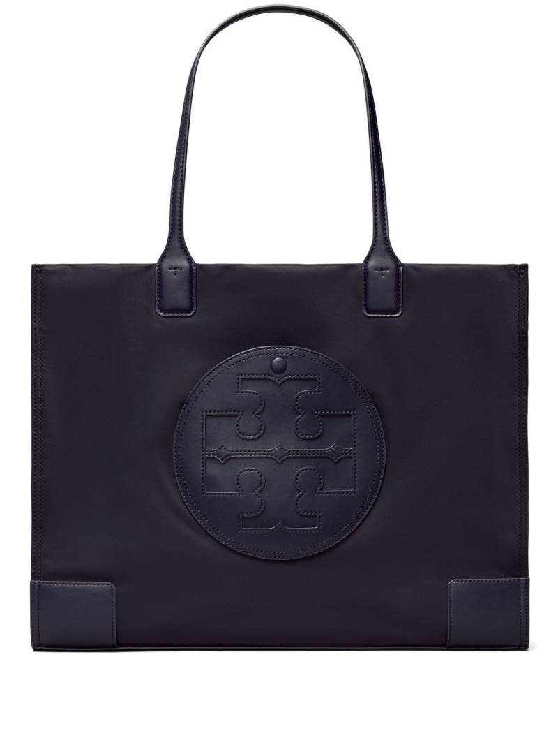 Tory Burch Ella logo-patch tote bag - Blue von Tory Burch