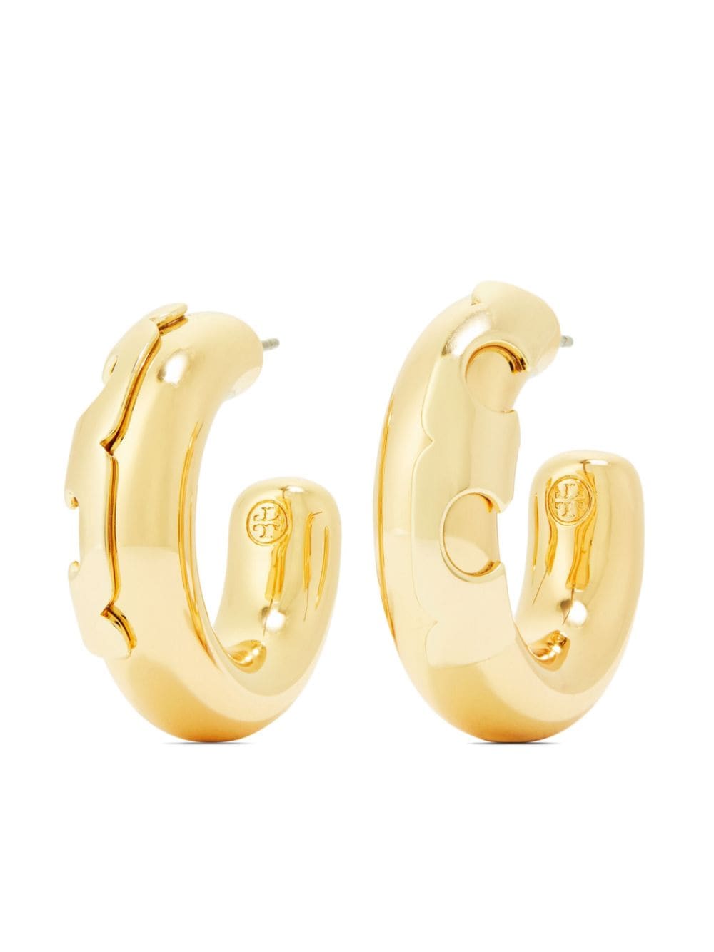 Tory Burch Essential hoop earrings - Gold von Tory Burch