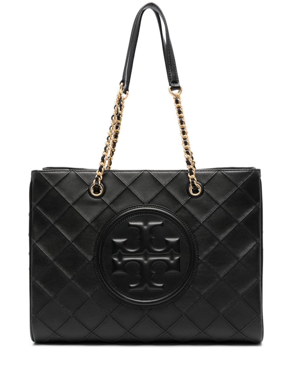 Tory Burch Fleming leather tote bag - Black von Tory Burch