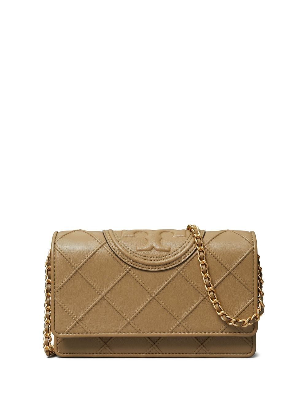 Tory Burch Fleming logo-embossed crossbody bag - Green von Tory Burch