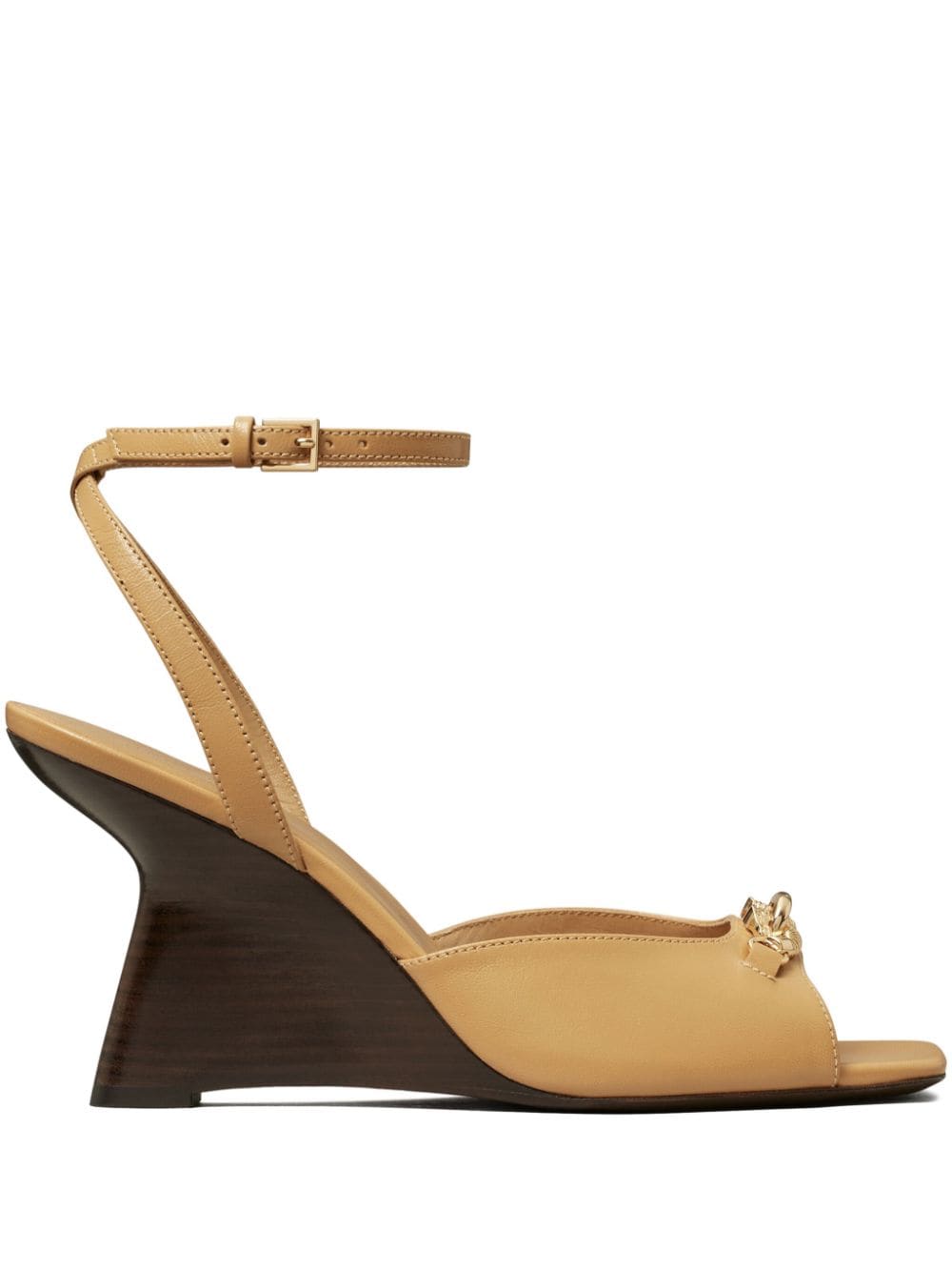 Tory Burch Jessa 85mm wedge leather sandals - Neutrals von Tory Burch