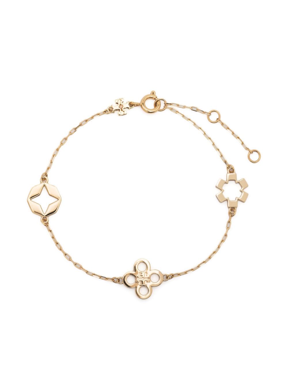 Tory Burch Kira Clover charm bracelet - Gold von Tory Burch