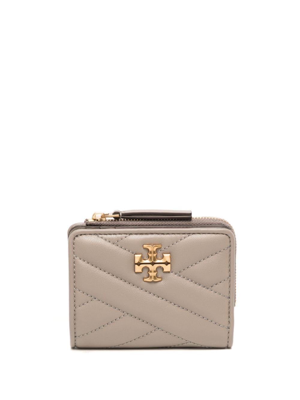 Tory Burch Kira chevron-quilted bi-fold wallet - Brown von Tory Burch