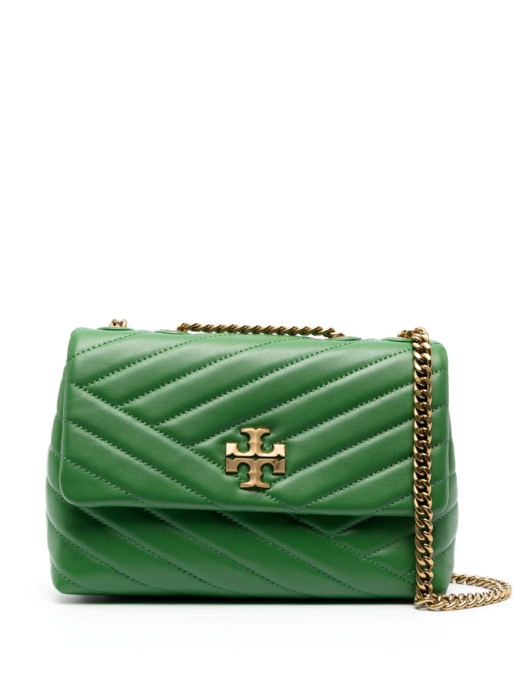 Tory Burch Kira chevron shoulder bag - Green von Tory Burch