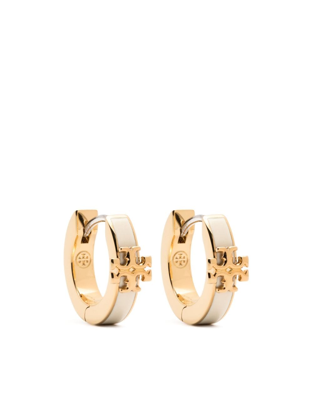 Tory Burch Kira huggie hoop earrings - Gold von Tory Burch