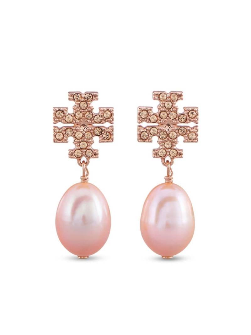 Tory Burch Kira pearl drop earrings - Pink von Tory Burch