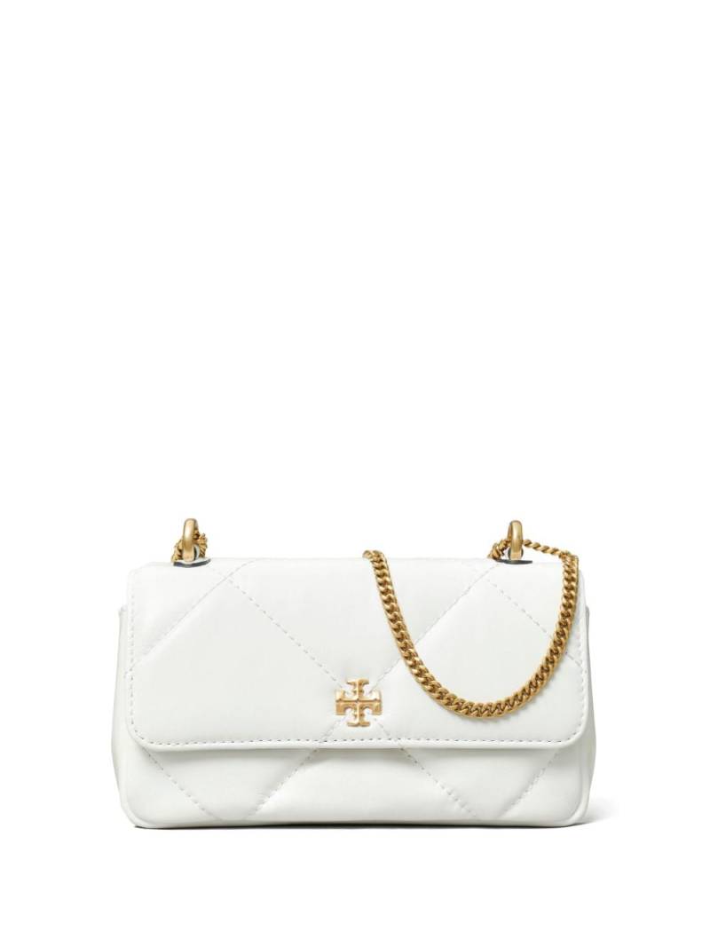 Tory Burch Kira quilted leather crossbody bag - White von Tory Burch