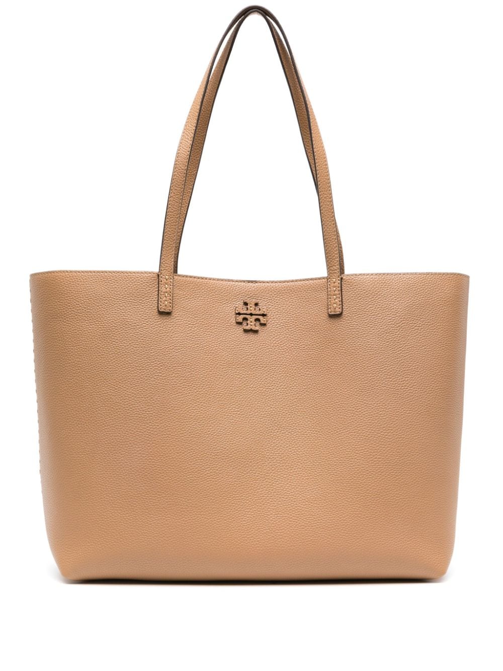 Tory Burch McGraw leather tote bag - Brown von Tory Burch