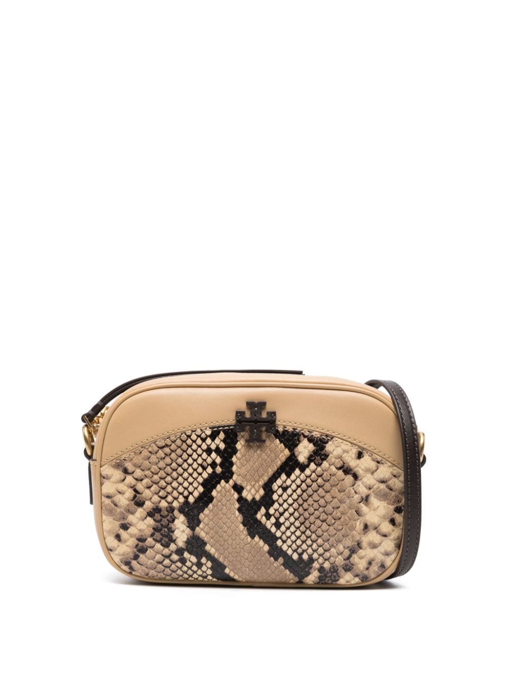 Tory Burch McGraw snake-embossed camera bag - Neutrals von Tory Burch