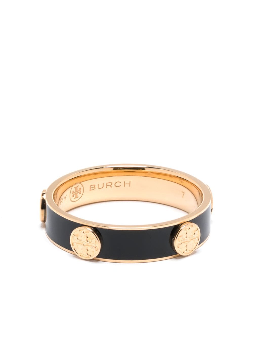 Tory Burch Miller Double T-plaque ring - Black von Tory Burch