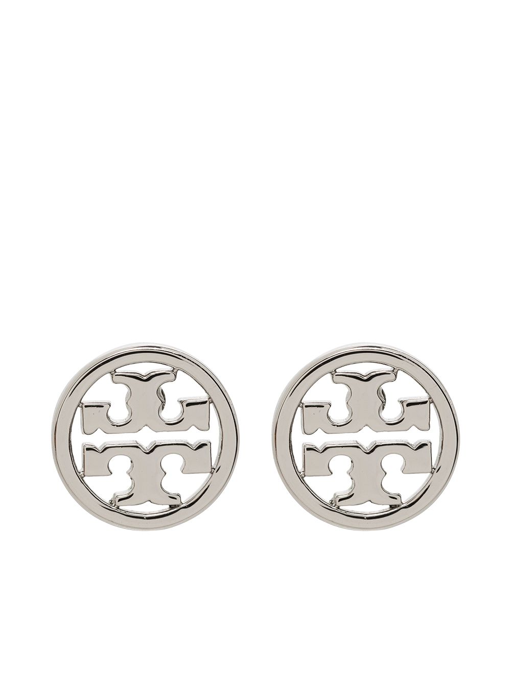 Tory Burch Miller Double-T stud earrings - Metallic von Tory Burch