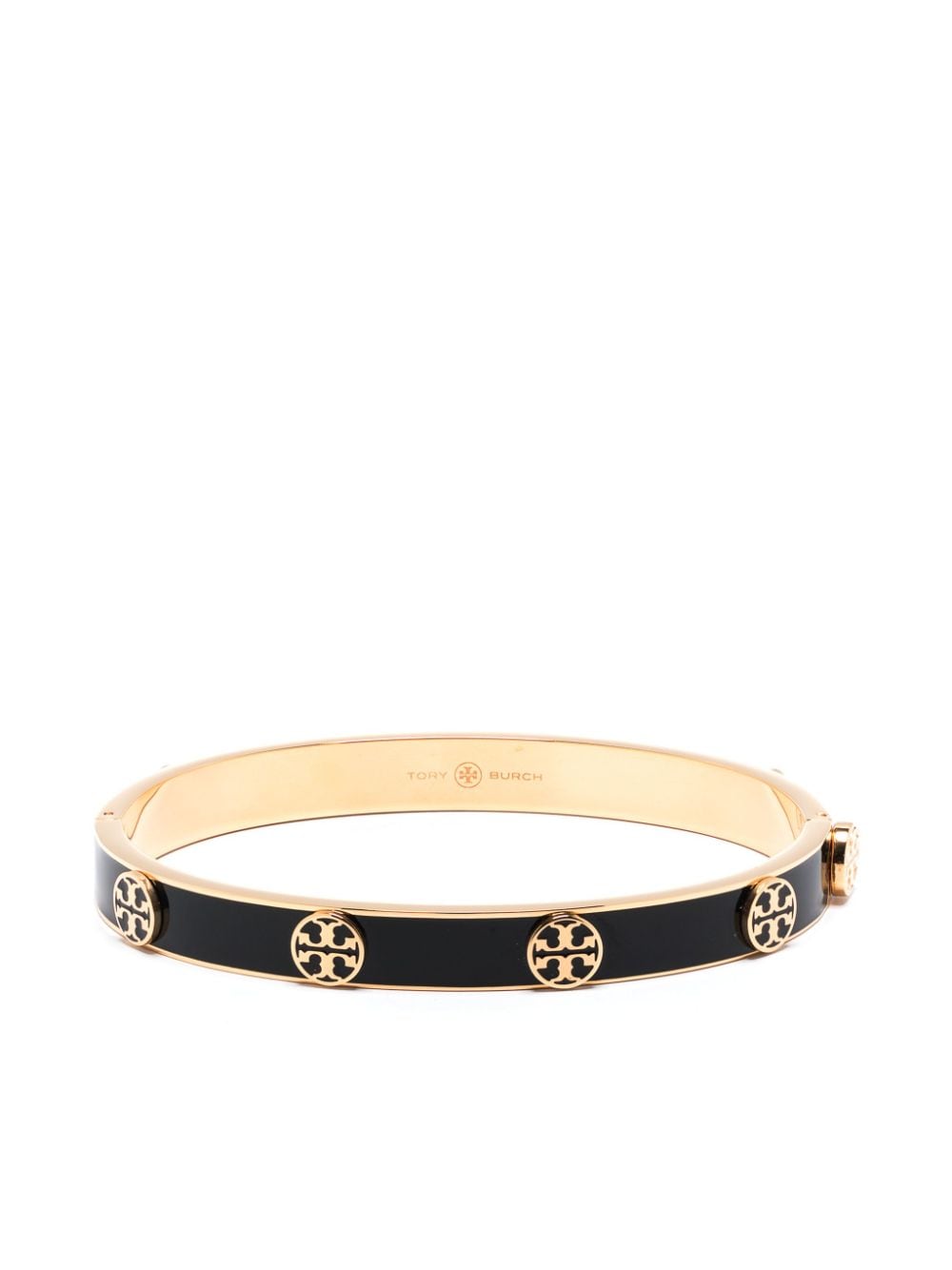 Tory Burch Miller Stud hinge bracelet - Black von Tory Burch