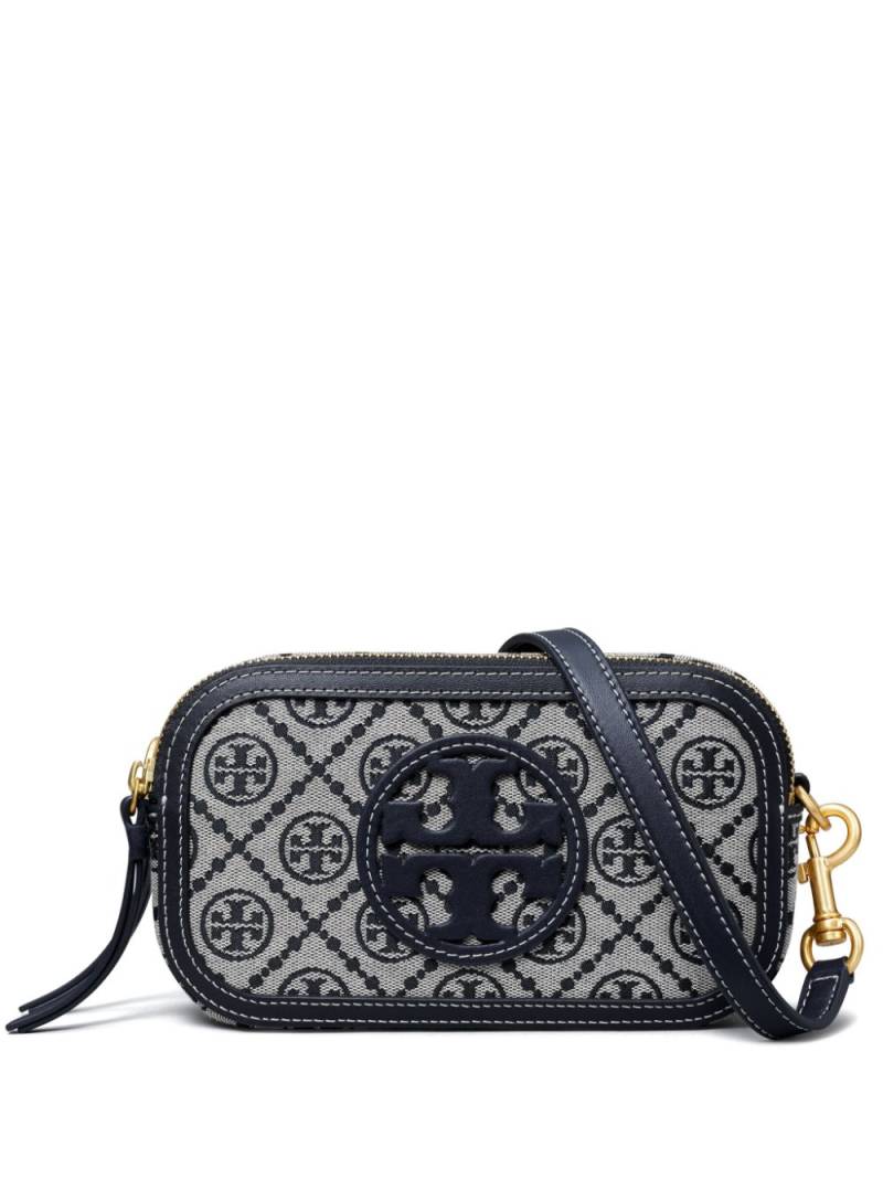 Tory Burch Miller T Monogram crossbody bag - Blue von Tory Burch