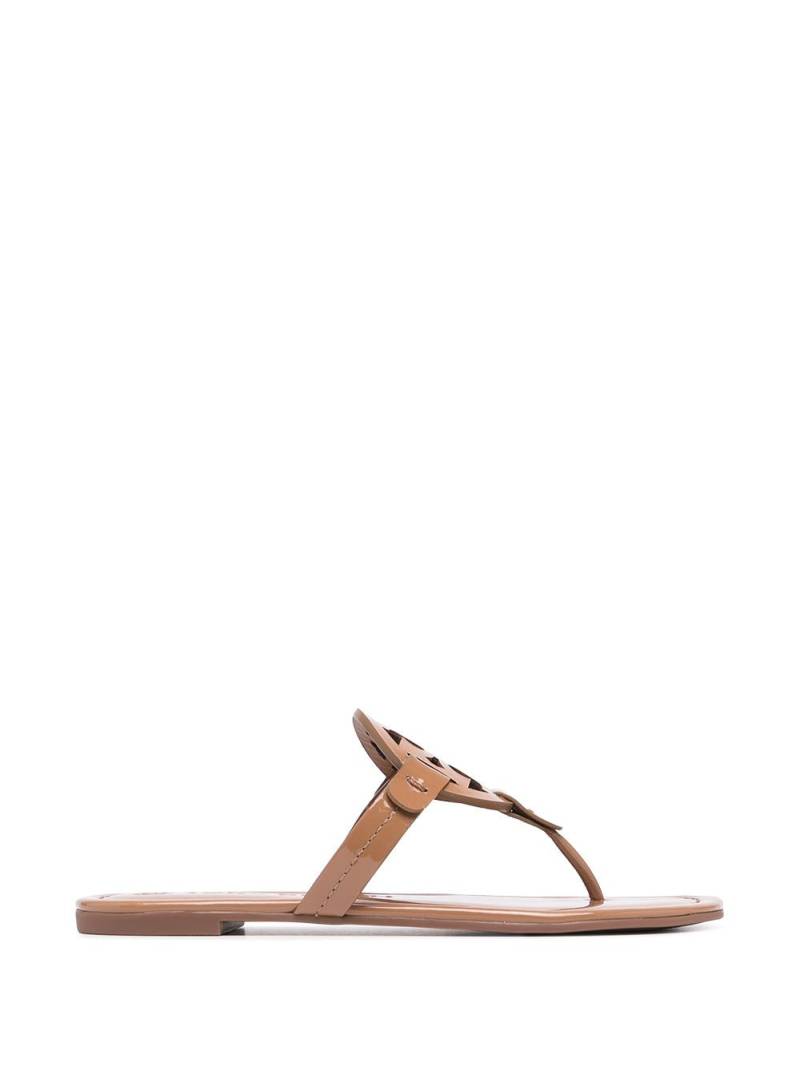 Tory Burch Miller laser-cut logo sandals - Brown von Tory Burch