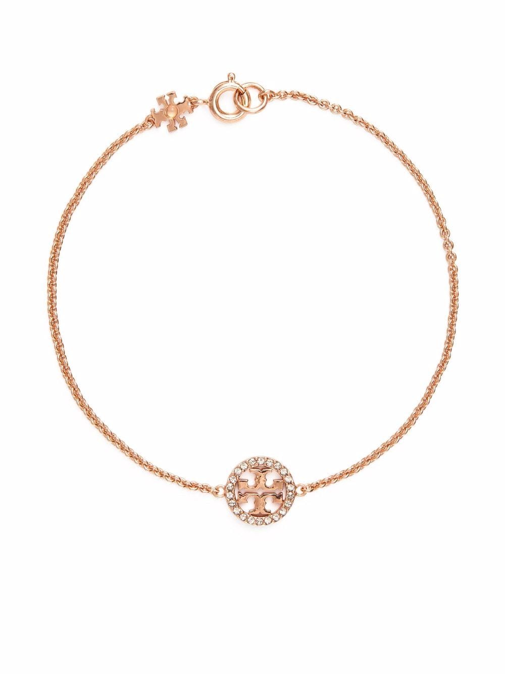 Tory Burch Miller pavé chain bracelet - Pink von Tory Burch