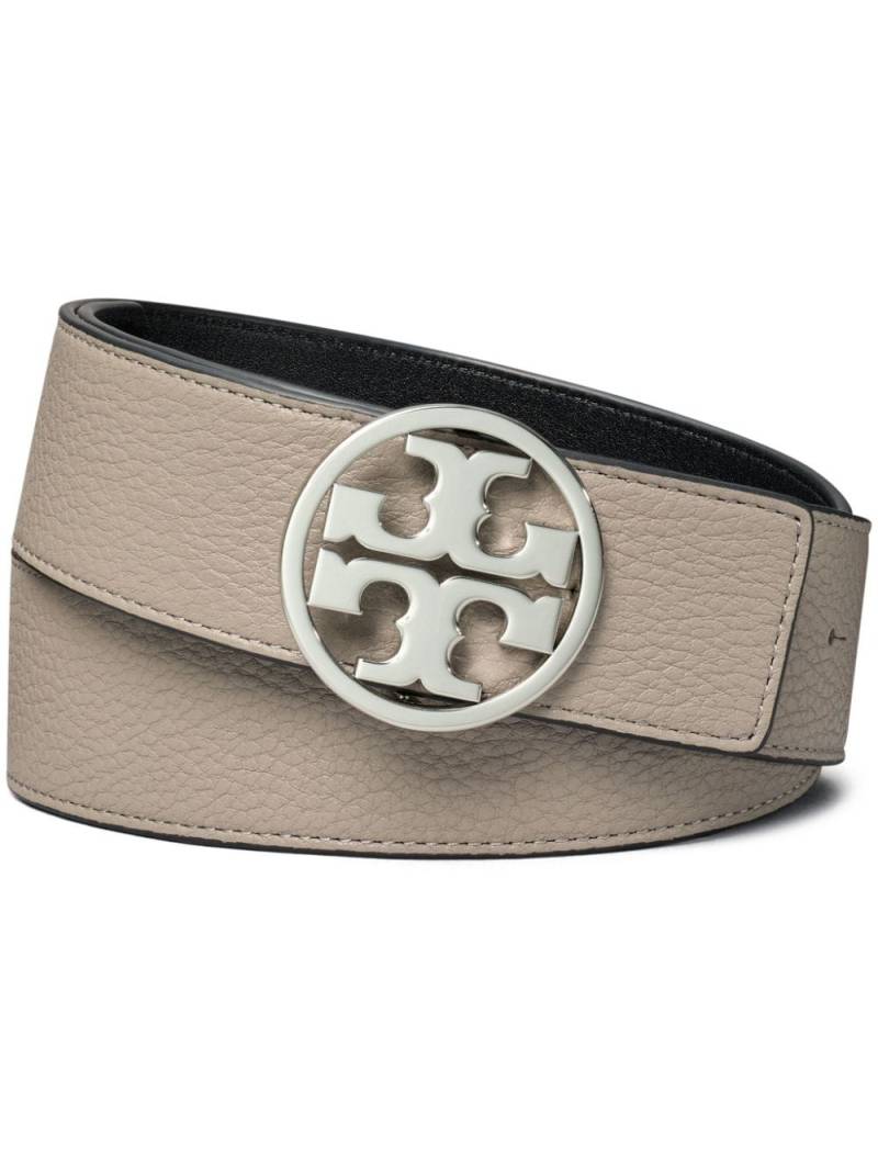 Tory Burch Miller reversible leather belt - Grey von Tory Burch