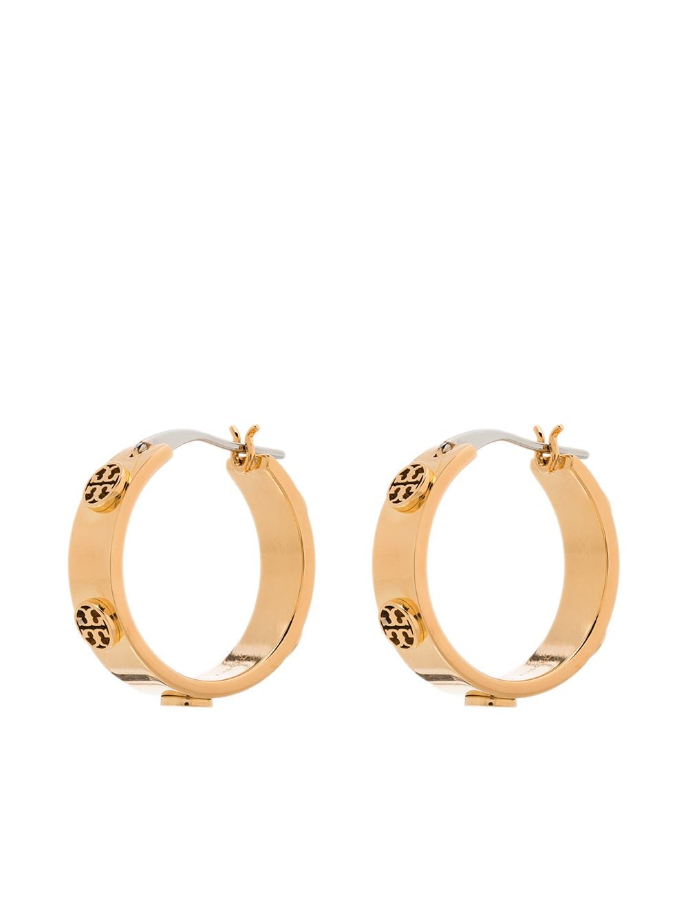 Tory Burch Miller stud hoop earrings - Gold von Tory Burch