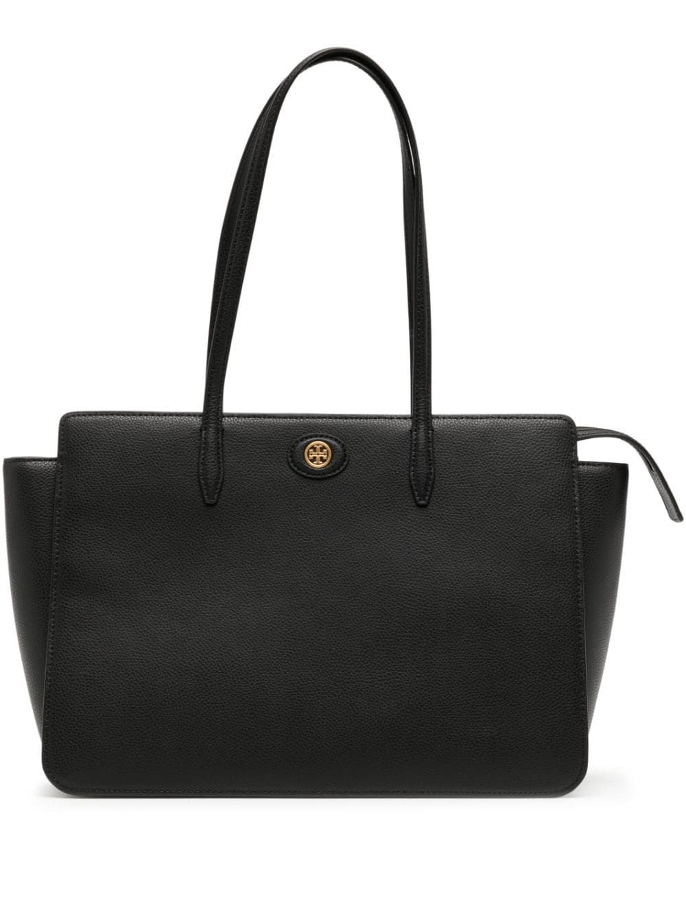 Tory Burch Robinson pebbled leather tote bag - Black von Tory Burch