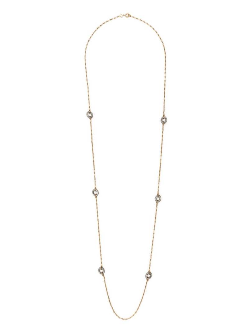 Tory Burch Roxanne Carabiner crystal-embellished necklace - Gold von Tory Burch