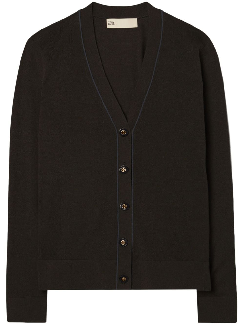 Tory Burch Simone V-neck cardigan - Black von Tory Burch