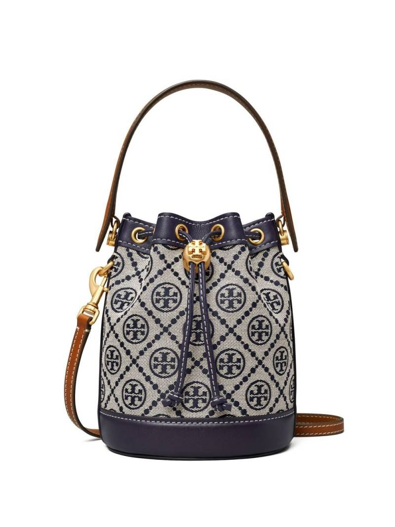 Tory Burch T Monogram bucket bag - Blue von Tory Burch