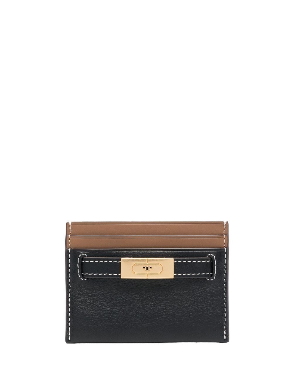 Tory Burch T leather cardholder - Black von Tory Burch