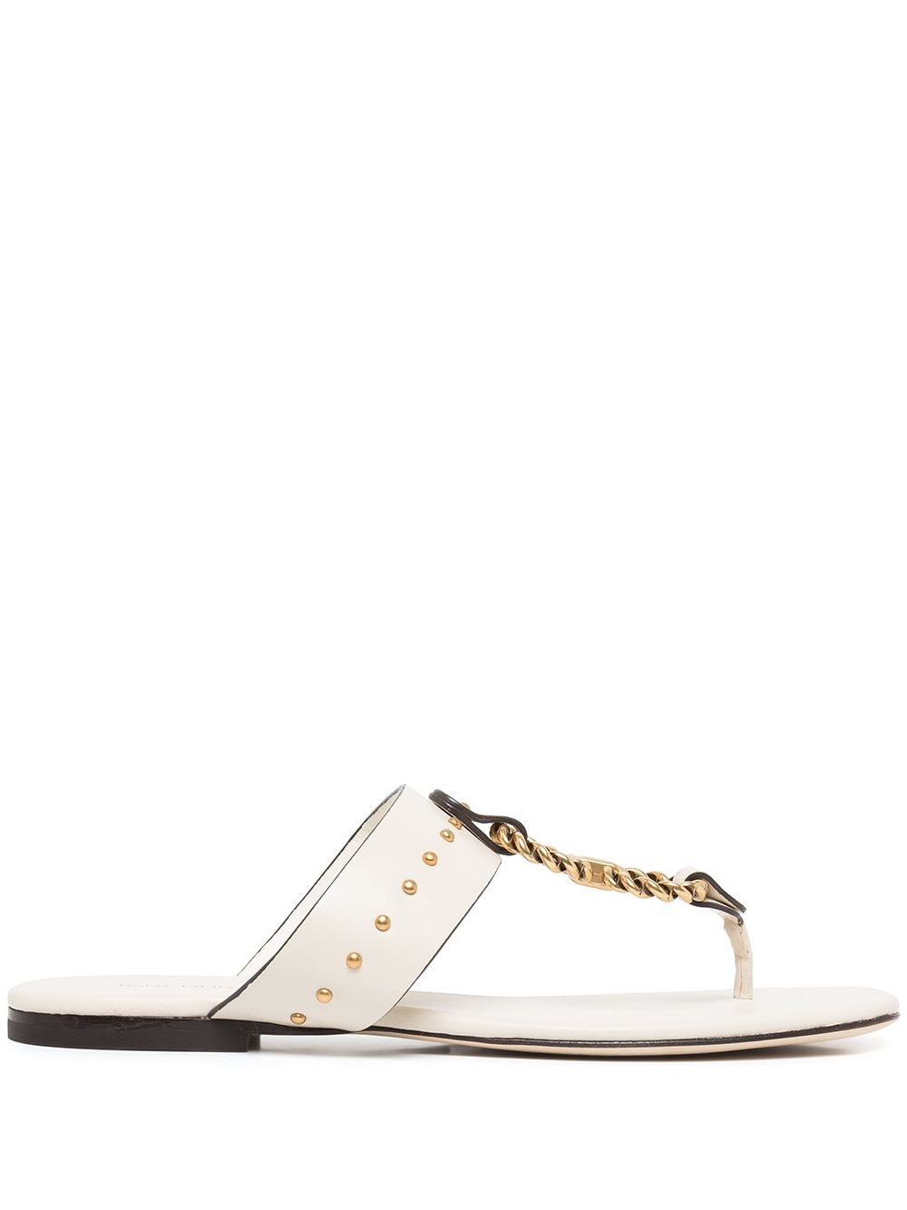 Tory Burch Vintage Plaque Sandal - White von Tory Burch