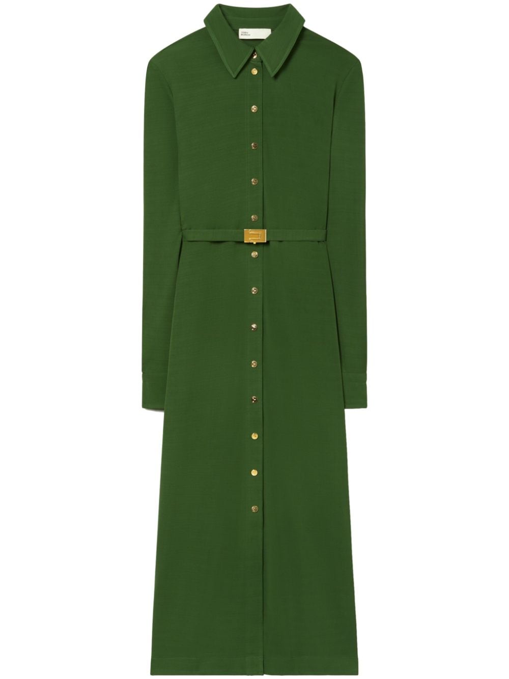 Tory Burch belted shirt dress - Green von Tory Burch